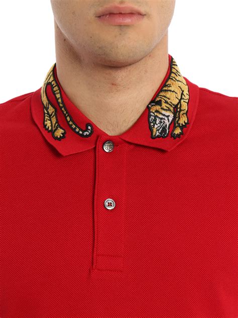 gucci polo tiger patch|gucci polo shirts for men.